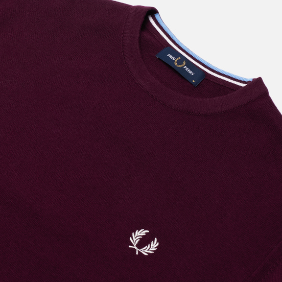 Мужской свитер Fred Perry Classic Crew Neck Rich Mahogany