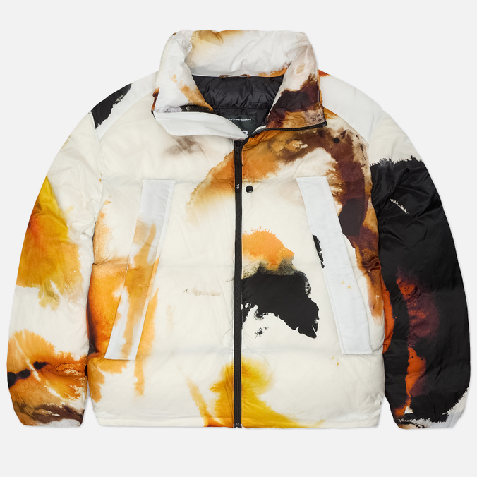 Мужской пуховик Y-3 Graphic Amber Ink Puffer PrimaLoft