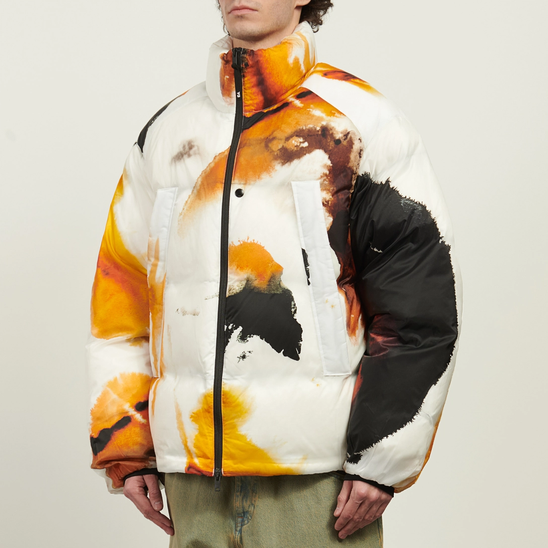Y-3 Мужской пуховик Graphic Amber Ink Puffer PrimaLoft