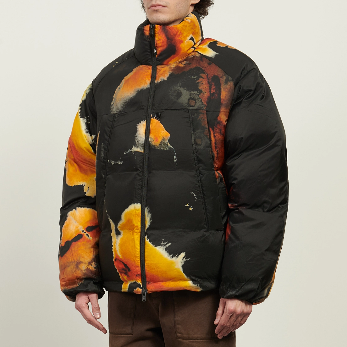 Y-3 Мужской пуховик Graphic Amber Ink Puffer PrimaLoft