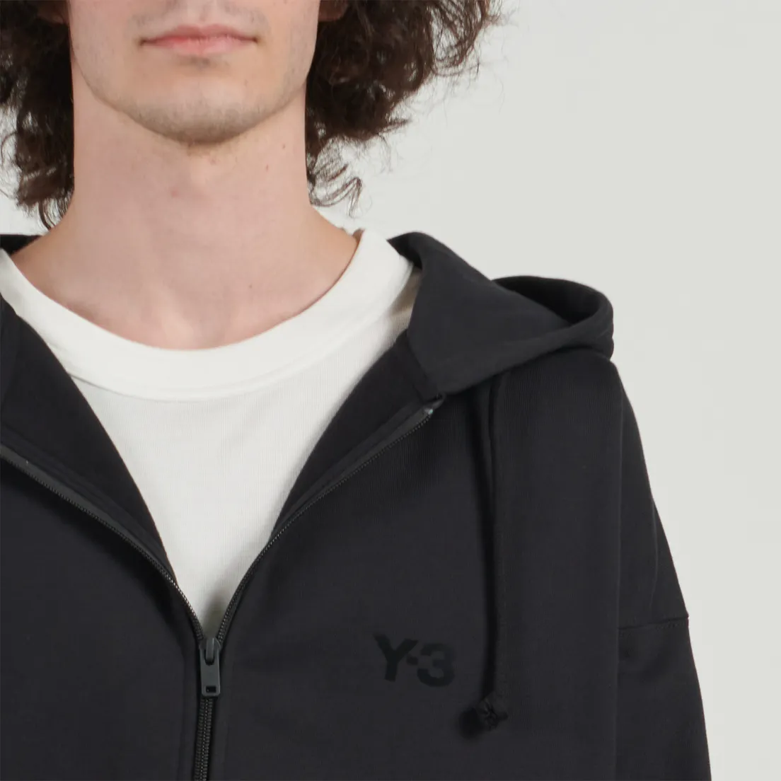 Y-3 Мужская толстовка Brushed Terry Full Zip Hoodie