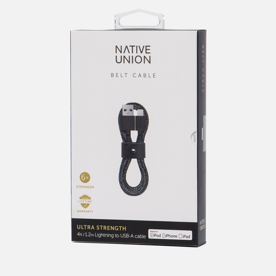 Кабель Native Union Belt Apple Lightning 1.2m Cosmos Black