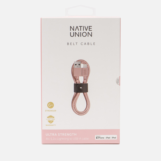 Кабель Native Union Belt Apple Lightning 1.2m Rose