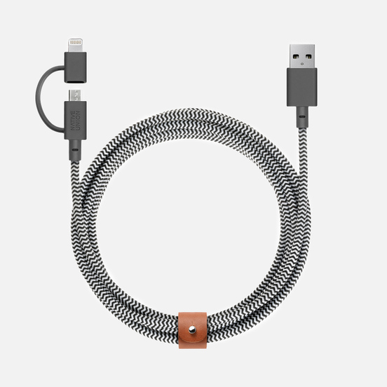 Кабель Native Union Belt Apple Lightning 2m Zebra