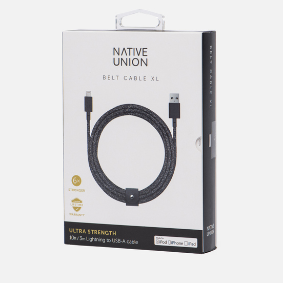 Кабель Native Union Belt Apple Lightning 3m Cosmos Black