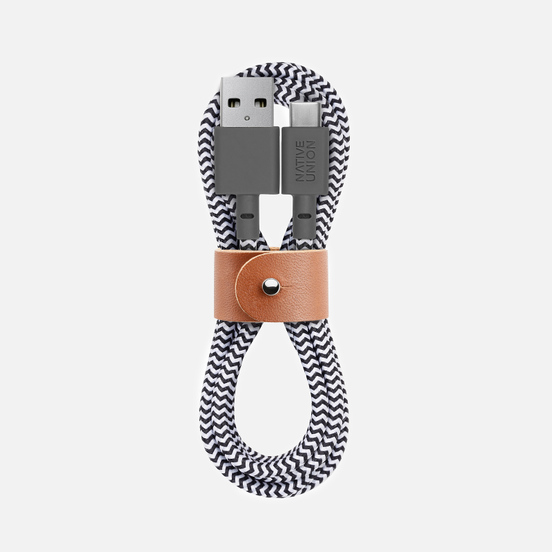 Кабель Native Union Belt USB/USB Type-C 1.2m Zebra