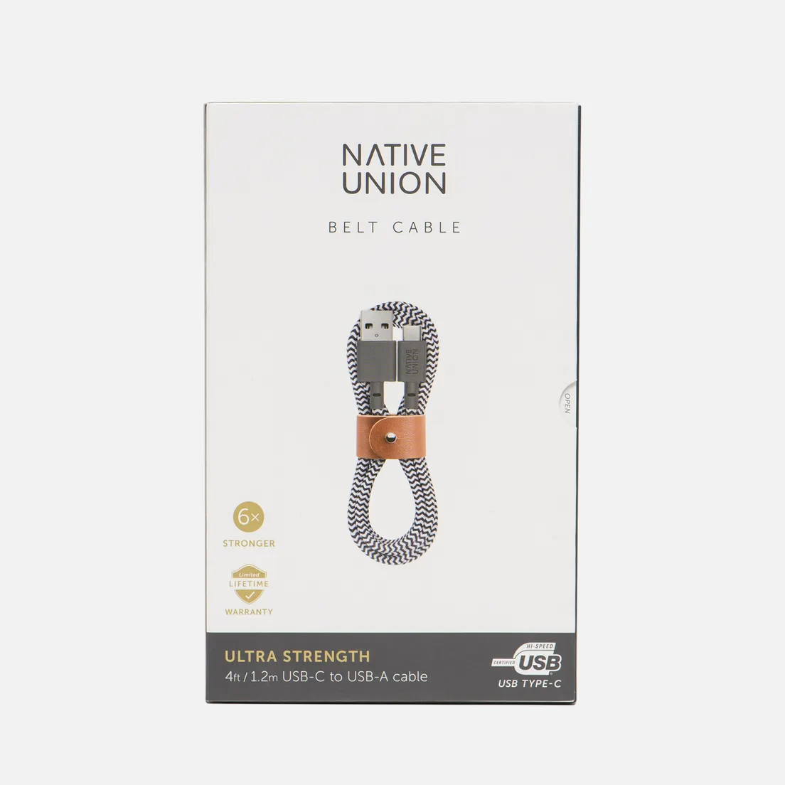 Native Union Кабель Belt USB/USB Type-C 1.2m