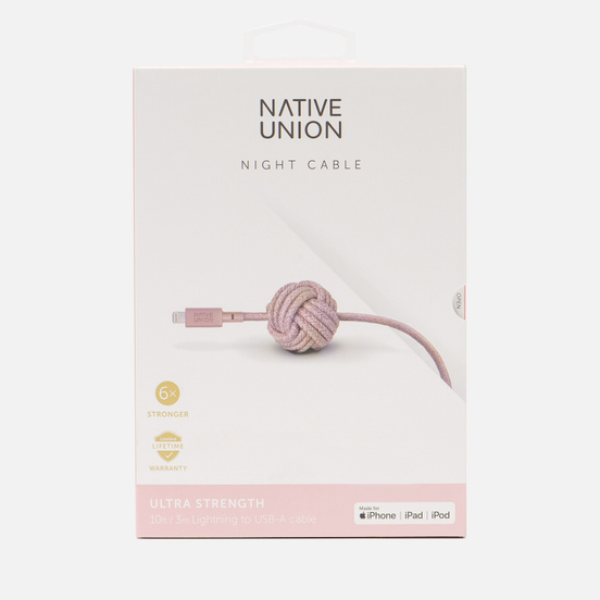 Кабель Native Union Night Apple Lightning 3m Rose