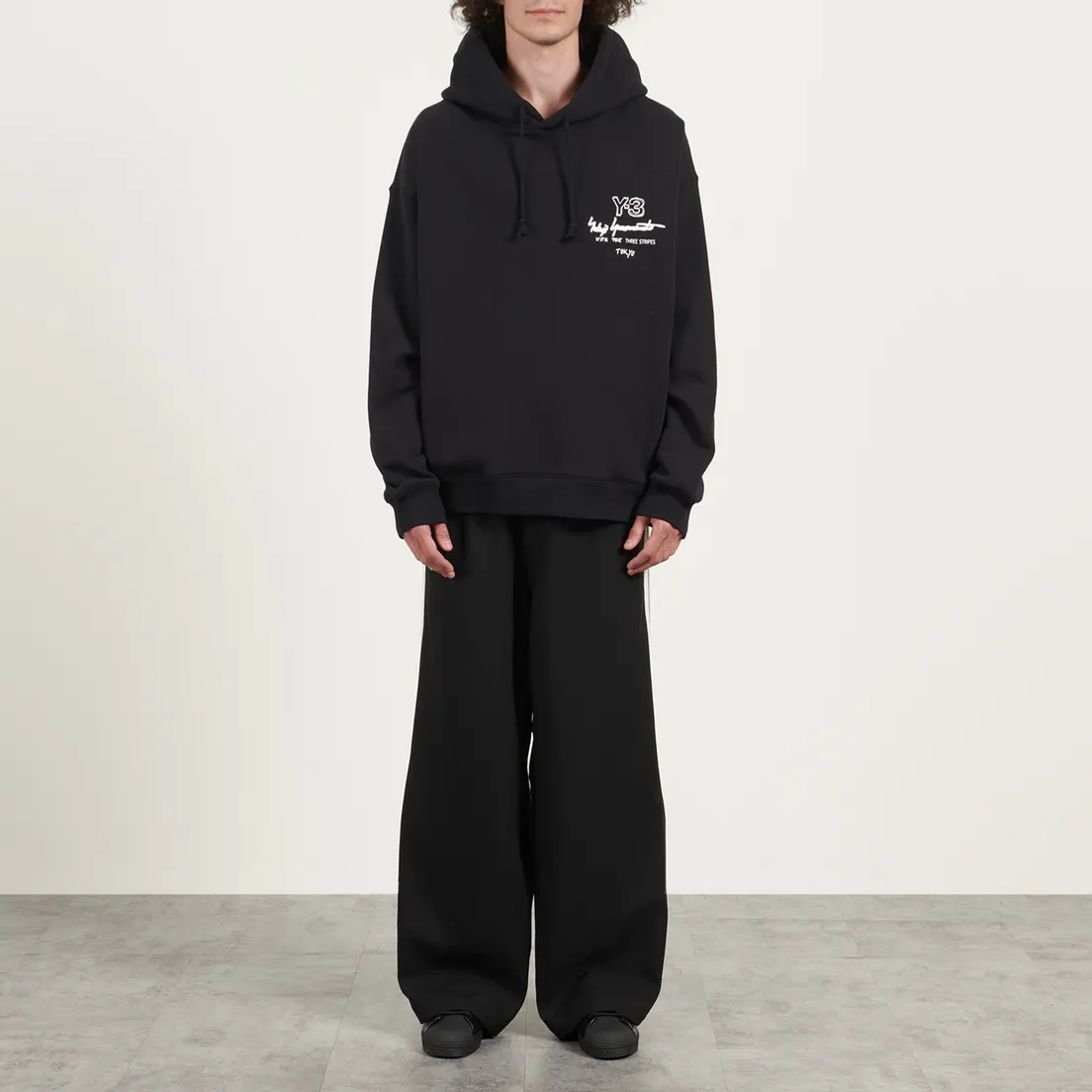 Y-3 Мужская толстовка Graphic Brushed Terry Regular Hoodie