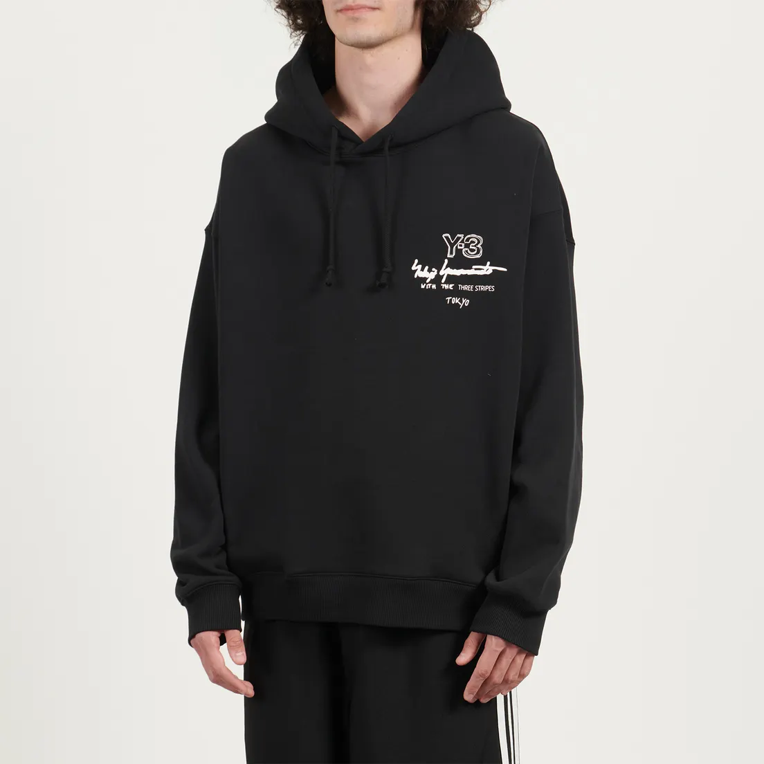 Y-3 Мужская толстовка Graphic Brushed Terry Regular Hoodie
