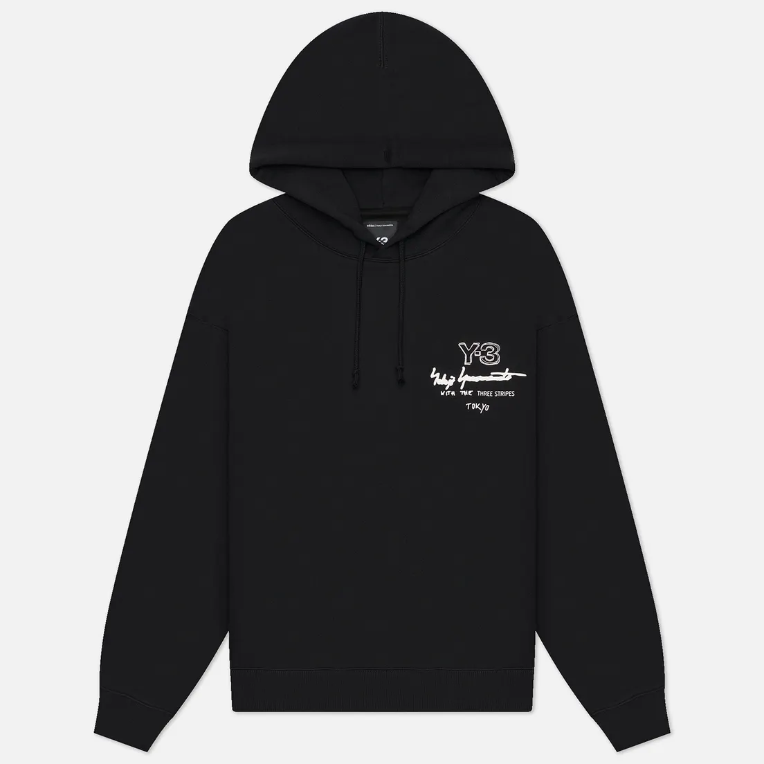 Y-3 Мужская толстовка Graphic Brushed Terry Regular Hoodie