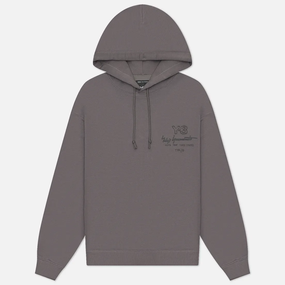 Y-3 Мужская толстовка Graphic Brushed Terry Regular Hoodie
