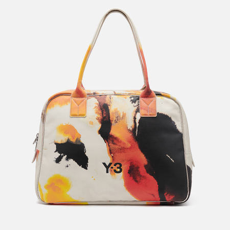 Сумка Y-3 Graphic Amber Ink Leather Airliner, цвет бежевый