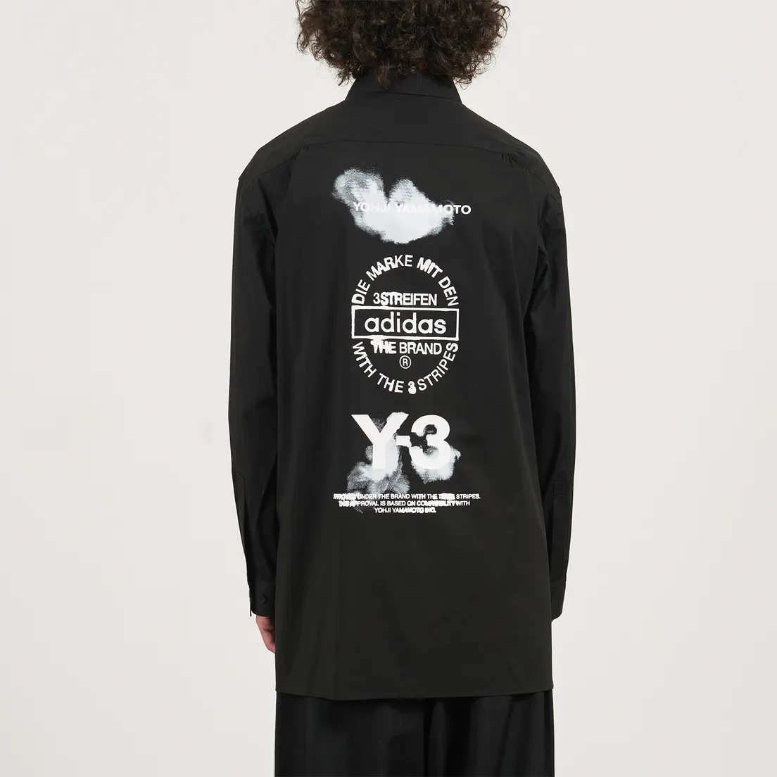 Y-3 Мужская рубашка Graphic Stacked Logo