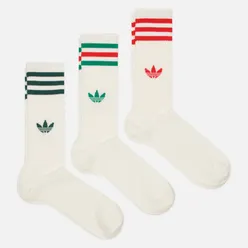 adidas Originals Комплект носков 3-Stripes High Crew 3-Pack