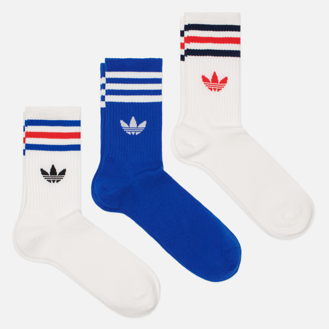 Комплект носков adidas 3-Stripes Crew 3-Pack