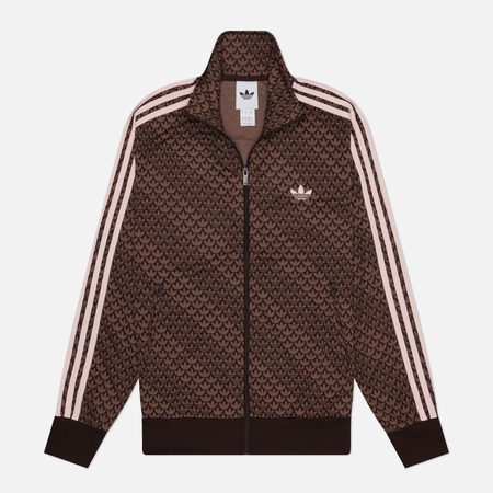 Мужская олимпийка adidas Originals Firebird Loose Monogram Track, цвет коричневый, размер M