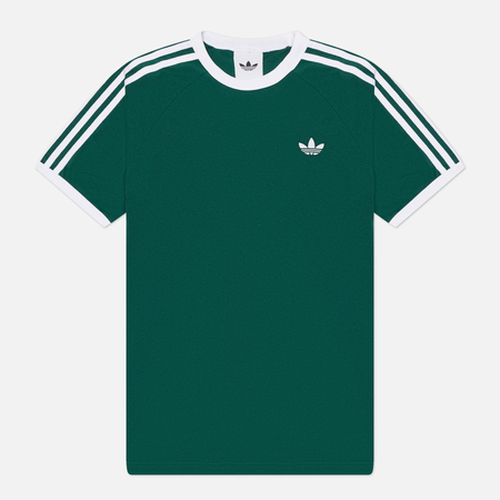Мужская футболка adidas Originals 3-Stripes, цвет зелёный, размер XL