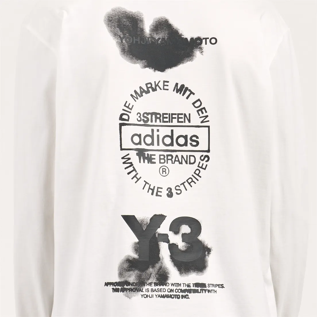 Y-3 Мужской лонгслив Graphic Stacked Logo
