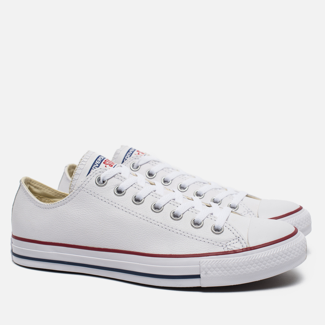 converse all star white leather