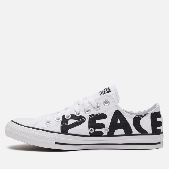 Кеды Converse Chuck Taylor All Star Low Peace White/Black Cherry/White
