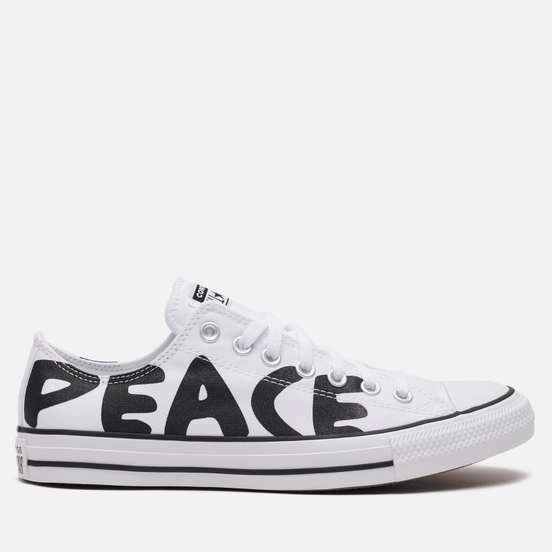 Кеды Converse Chuck Taylor All Star Low Peace White/Black Cherry/White