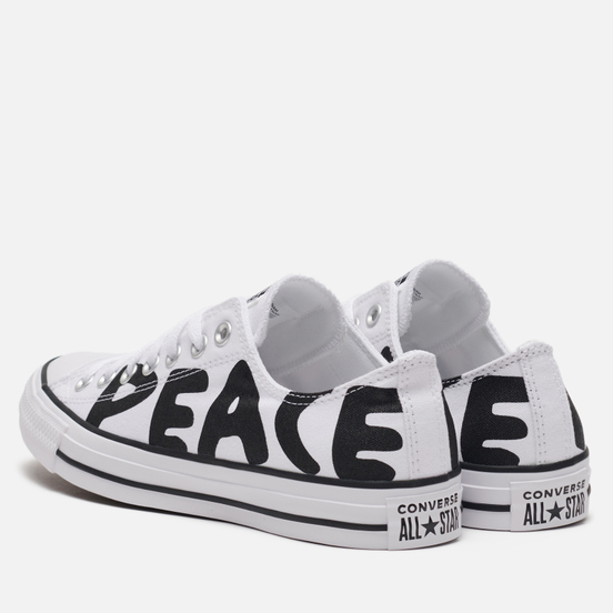 Кеды Converse Chuck Taylor All Star Low Peace White/Black Cherry/White