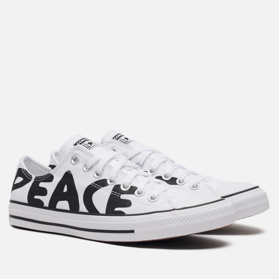Кеды Converse Chuck Taylor All Star Low Peace White/Black Cherry/White