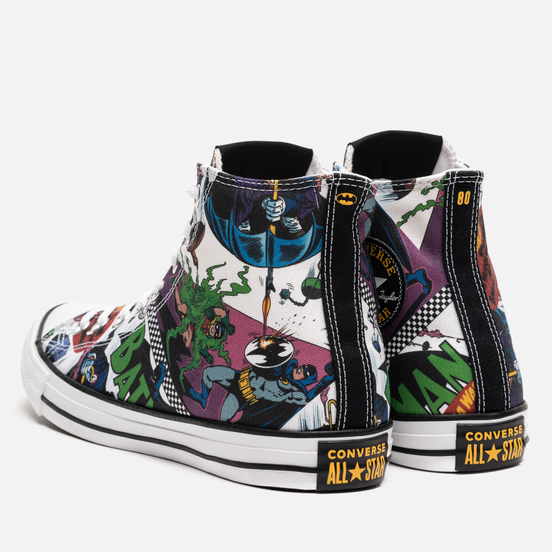 Мужские кеды Converse x Batman Chuck Taylor All Star High White/Black/Multi