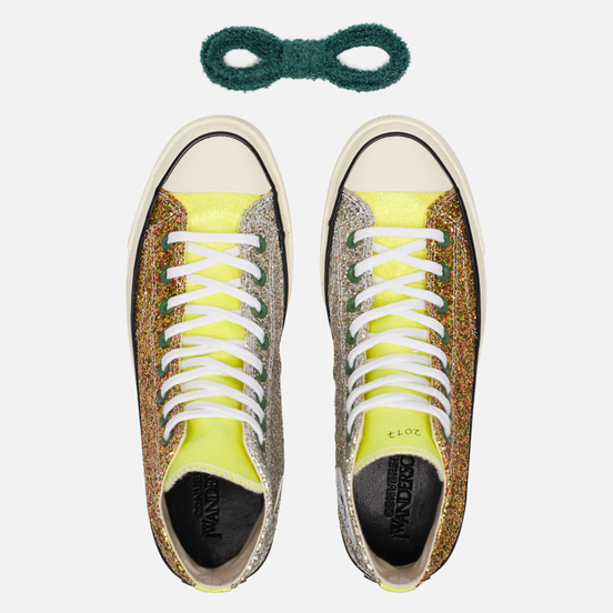 Кеды Converse x JW Anderson Chuck 70 Glitter High Brown/Cream