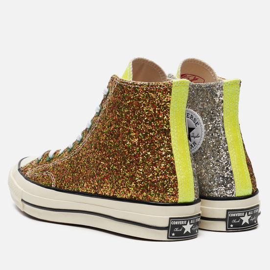Кеды Converse x JW Anderson Chuck 70 Glitter High Brown/Cream