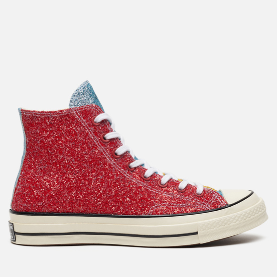 Кеды Converse x JW Anderson Chuck 70 Glitter High Red