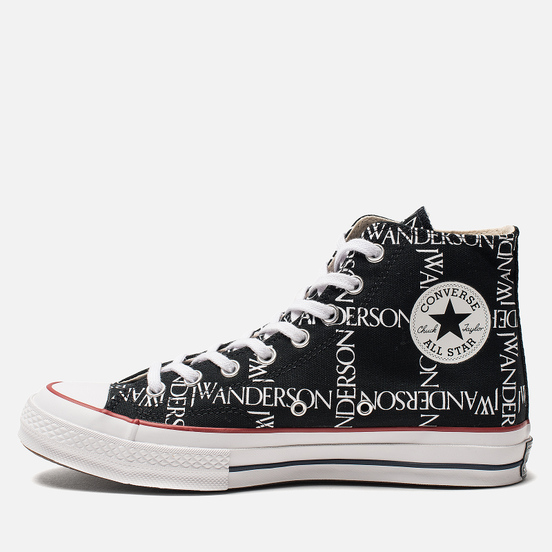 Кеды Converse x JW Anderson Chuck 70 High Black/White/Insignia Red