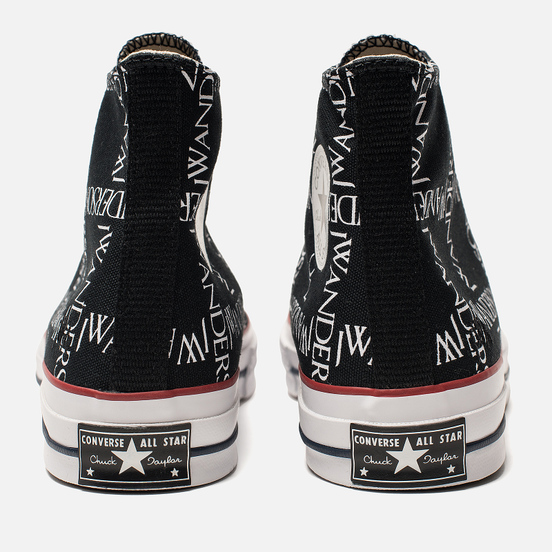 Кеды Converse x JW Anderson Chuck 70 High Black/White/Insignia Red
