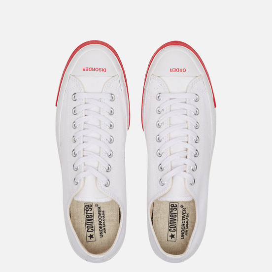 Кеды Converse x Undercover All Star Chuck 70 Low Optical White/Red