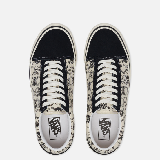 Кеды Vans Old Skool 36 DX Anaheim Factory Skulls/Black/White