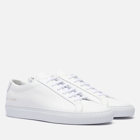  Мужские кеды Common Projects Original Achilles Low, цвет белый, размер 42 EU