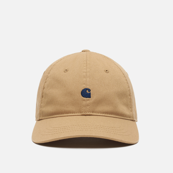 Кепка Carhartt WIP Madison Logo Leather/Dark Navy