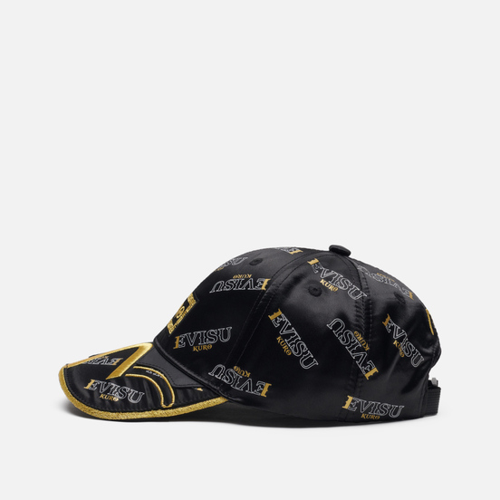 Кепка Evisu Evisukuro 2 Layer Monogram All Over Dad Black