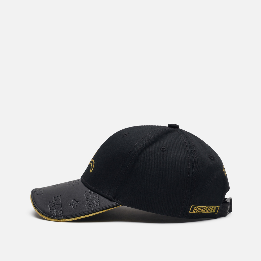 Kepka Evisu Evisukuro Embossed Monogram Gold Brim Dad 1eagnu9ht826xx Blkx