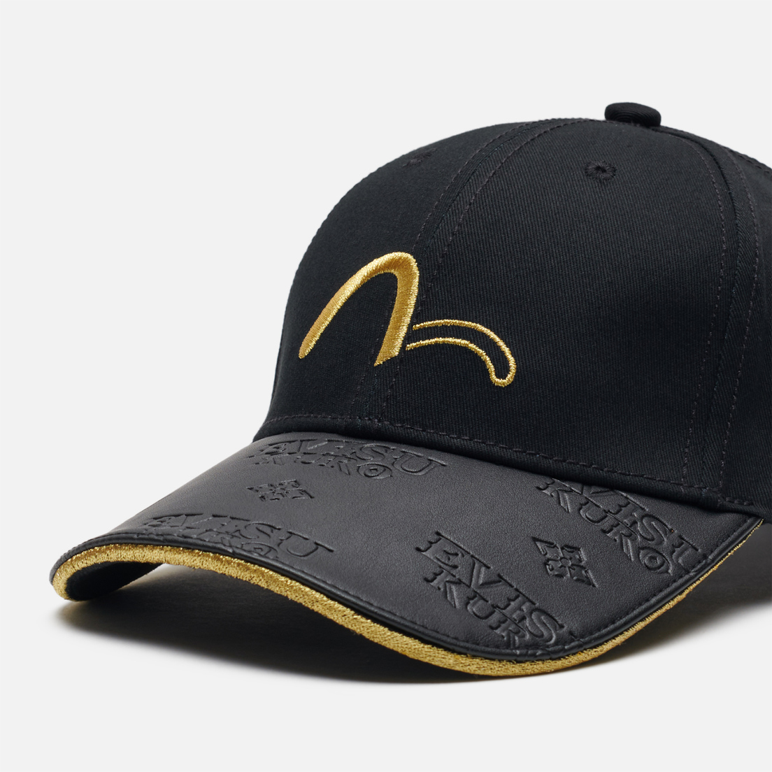 Kepka Evisu Evisukuro Embossed Monogram Gold Brim Dad 1eagnu9ht826xx Blkx