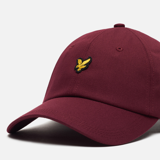 Кепка Lyle & Scott Cotton Twill Baseball Merlot