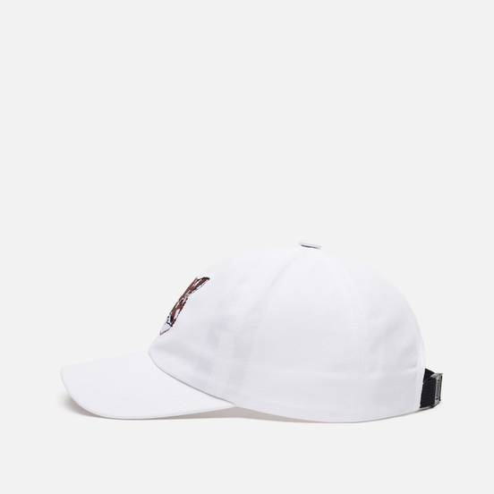 Кепка Maison Kitsune 6P Large Fox Head Embroidery White