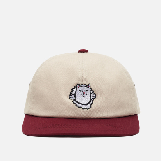 Кепка RIPNDIP Nermamaniac 6 Panel Tan/Burgundy
