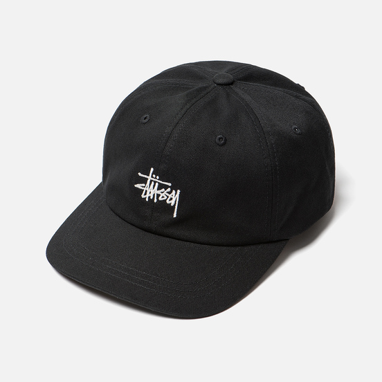 Кепка Stussy Stock Low Pro Black/White