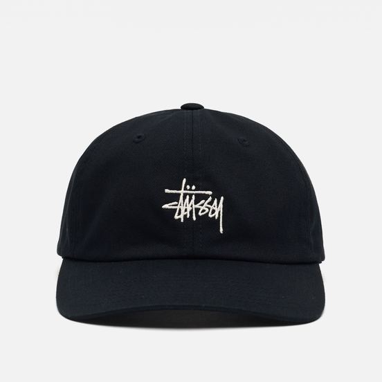 Кепка Stussy Stock Low Pro Embroidered Logo Black/White