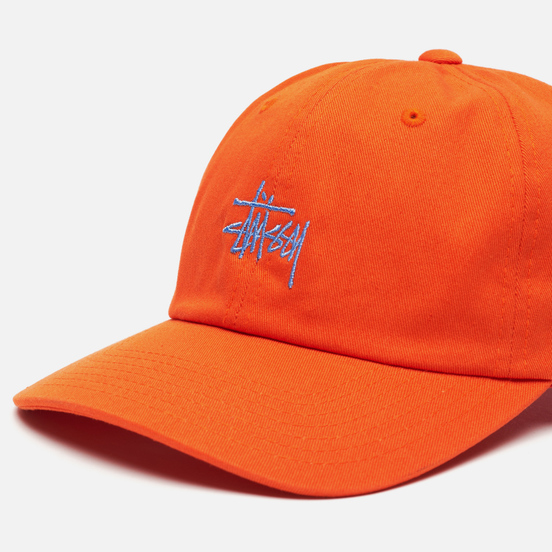 Кепка Stussy Stock Low Pro Embroidered Logo Orange/Blue