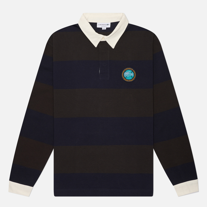Мужской лонгслив Lacoste Relaxed Fit Striped Rugby