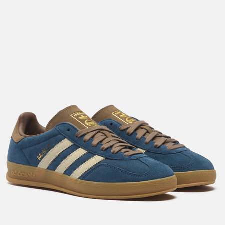 Кроссовки adidas Originals Gazelle Indoor, цвет синий, размер 37.5 EU