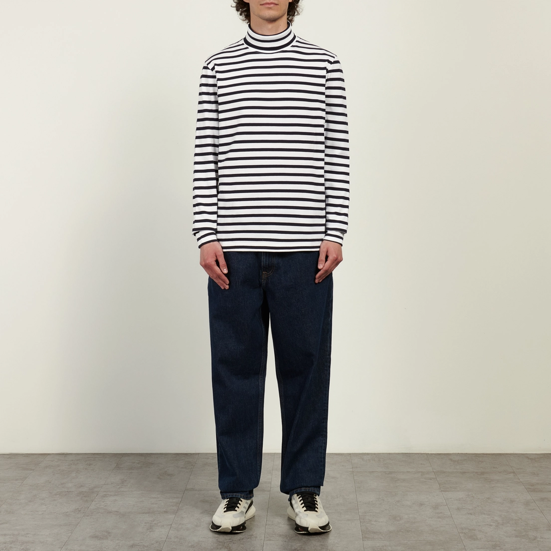 NOAH Мужская толстовка Breton Stripe Turtleneck
